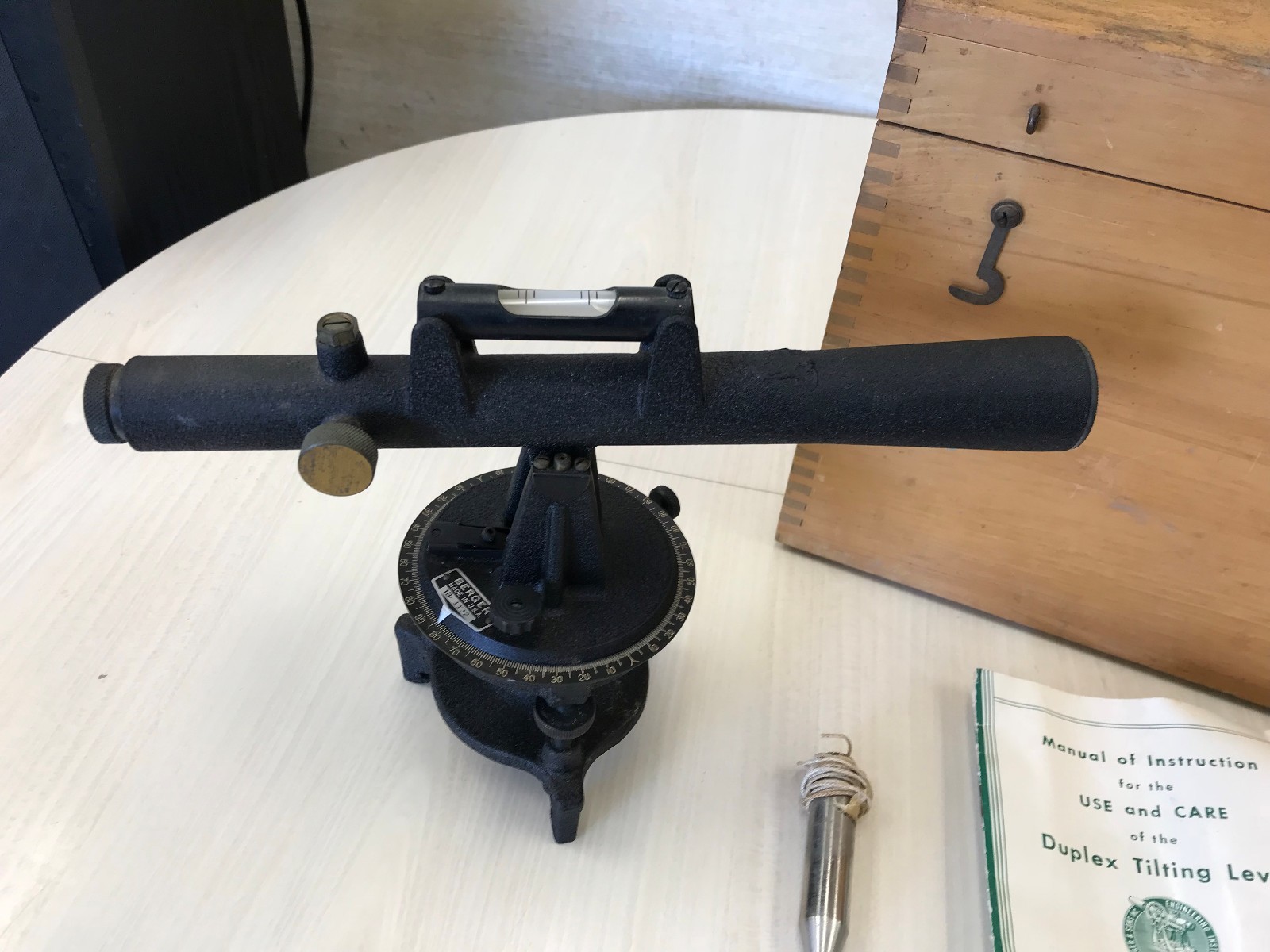 Berger Instruments Model 1B Duplex Tilting Level Vintage Made In USA