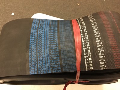 D&D PowerDrive ORB-19-14012B78/10 Banded V Belt, 81