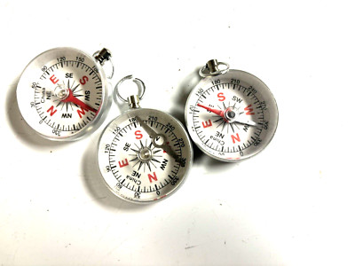 Vintage Toy Compass lot of 3  - trinket premium