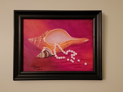Beautiful 9'' X 12'' Original Oil Painting by International Artist Eliane Ambrose