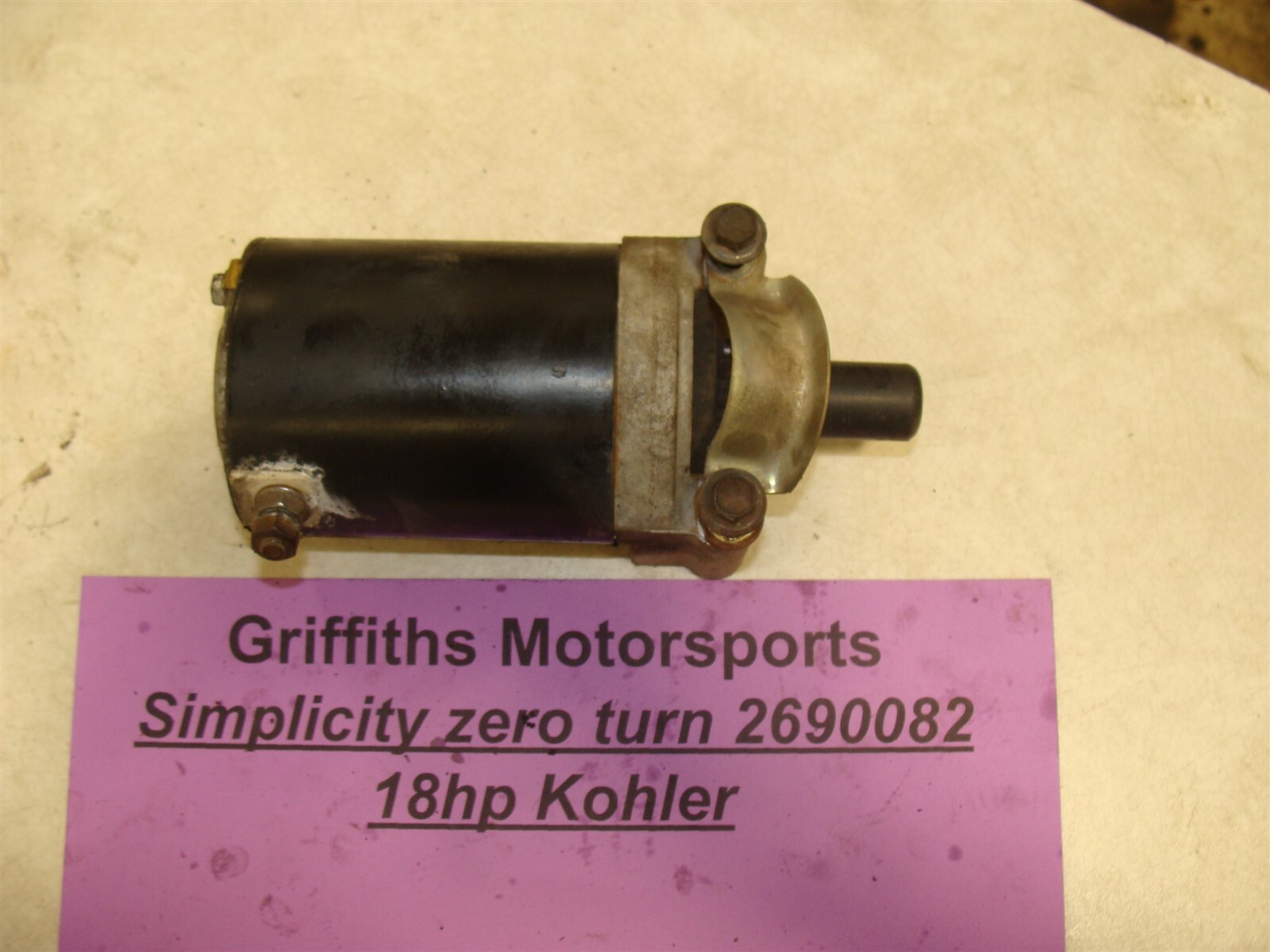 Simplicity Kohler command 18hp ZT CV493S oem electric start