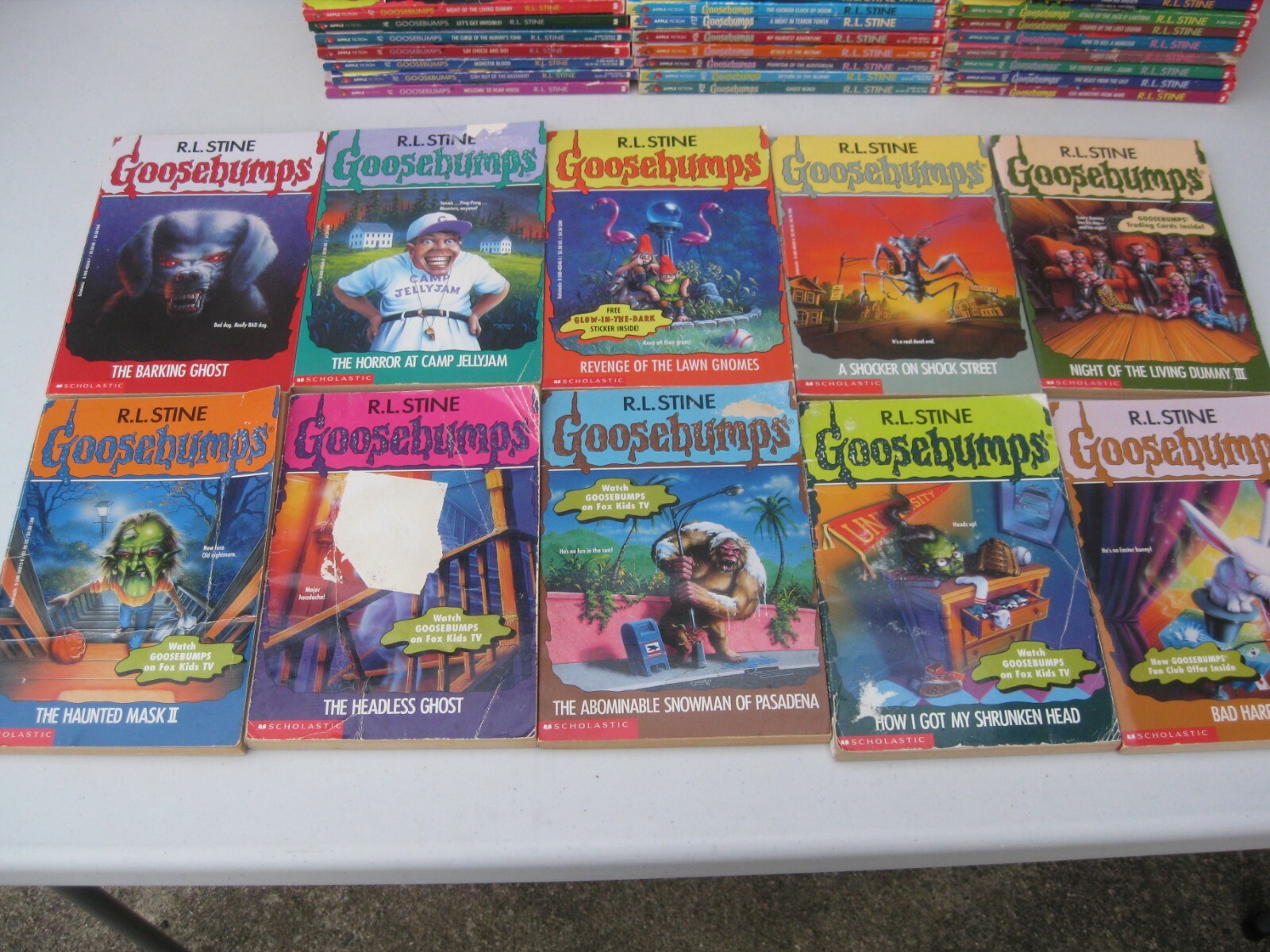 Complete Lot All Goosebumps 1-62 Original Apple Covers + Bonus Books + CD Set