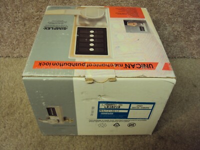 NOS Ilco Kaba Simplex LR1000 LR1021 Pushbutton Lock With Over Ride Core and Keys