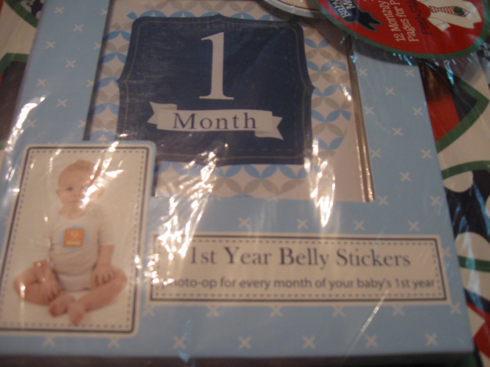 Baby Boy First Year Belly Sticker Set And Ties For Each Month And Brag Book