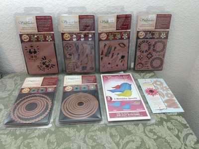 8 Spellbinders Die Templates Cut Emboss Stencil Mixed Lot Christmas Watch Bird