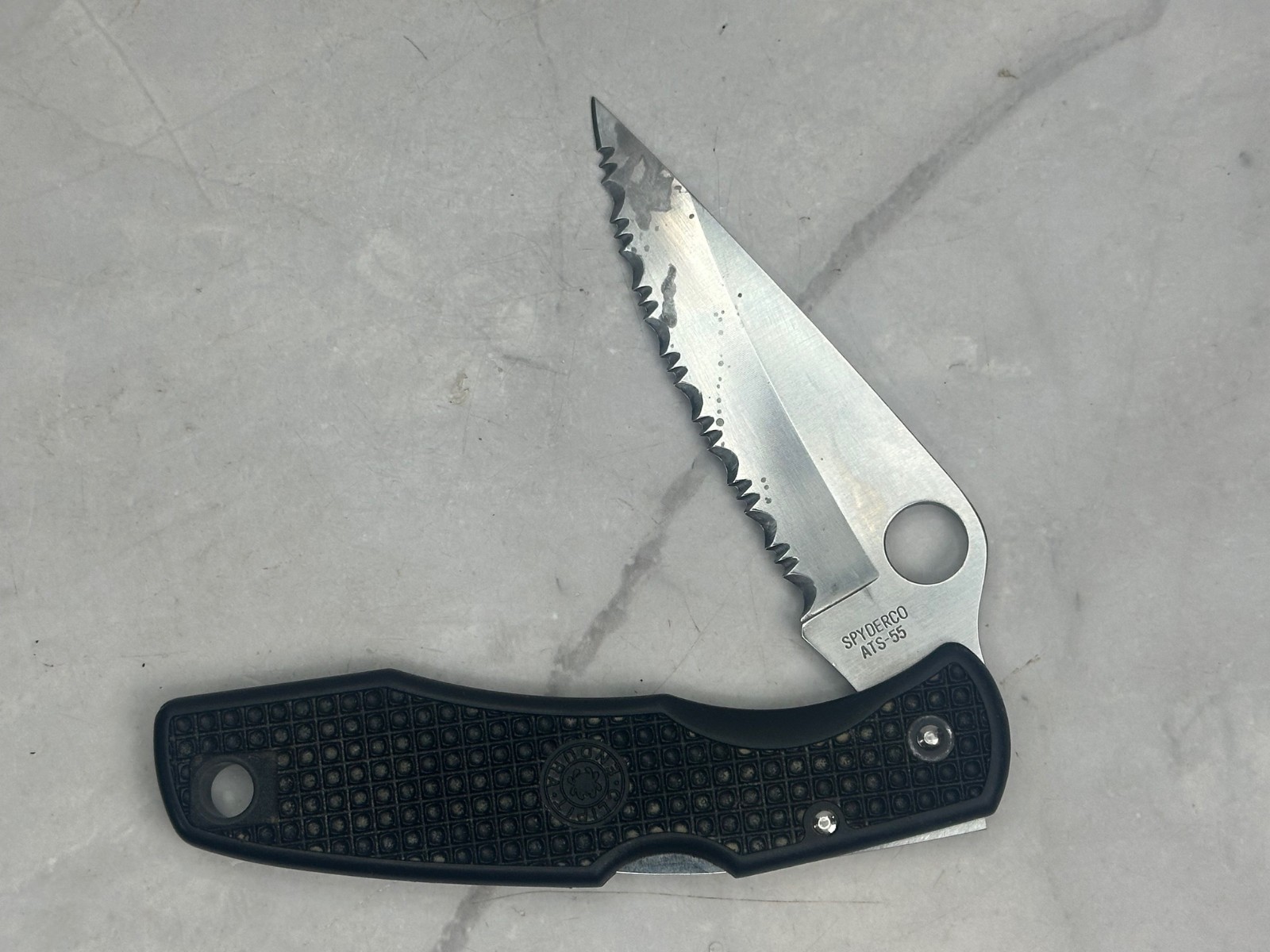 ATS-55 Spyderco Serrated : ats-55 japan city seki r⁄spyderco 