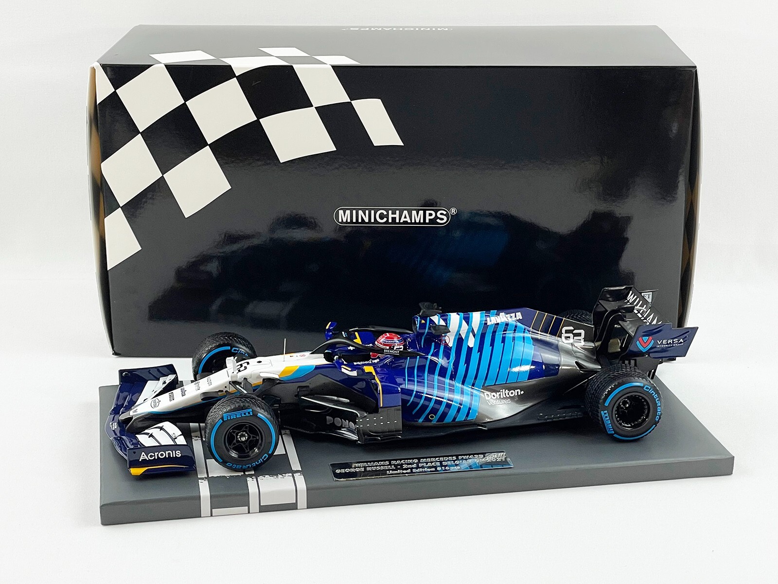 ミニチャンプス1/43 ウィリアムズ FW43B ラッセル2021ベルギー 2位 Amazon | Minichamps 1/43 ウィリアムズM FW43Bラッセル2021