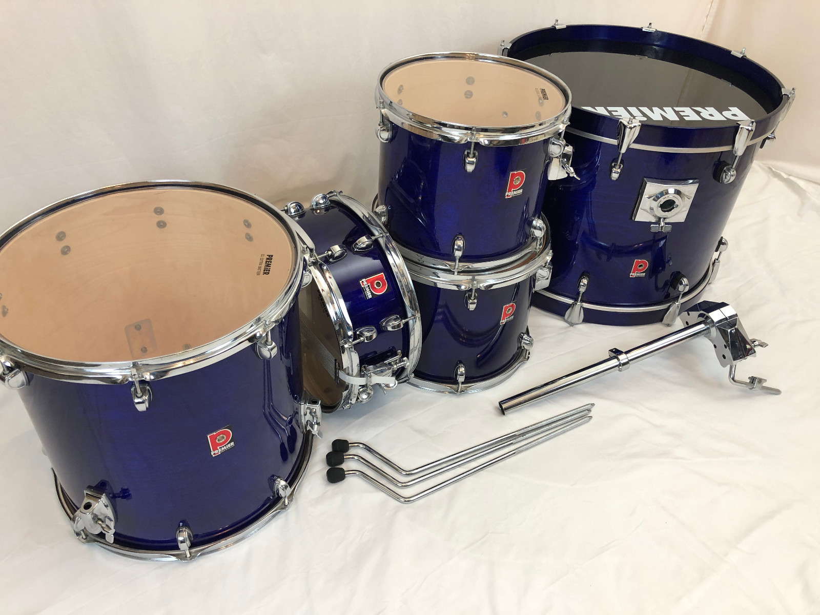 Premier XPK 5-Piece Drum Set in SL Sapphire Lacquer '97, 22