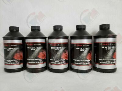 GENUINE DOT 3 Brake Fluid 12 fl. oz Pack of 5 00475-1BF03 for Toyota Lexus Scion