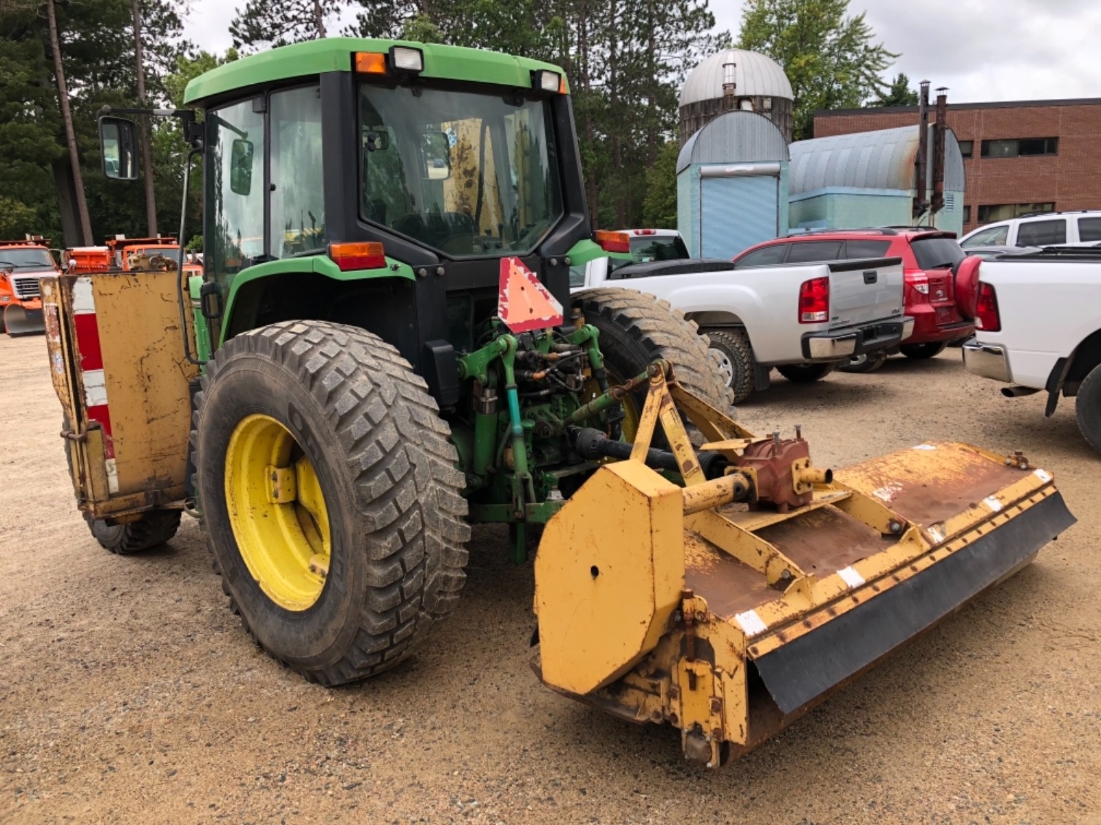 John Deere 6400 Tractor Cab PTO w/ Tiger Fail Mower 100Hp Diesel 4500 hours 4x4