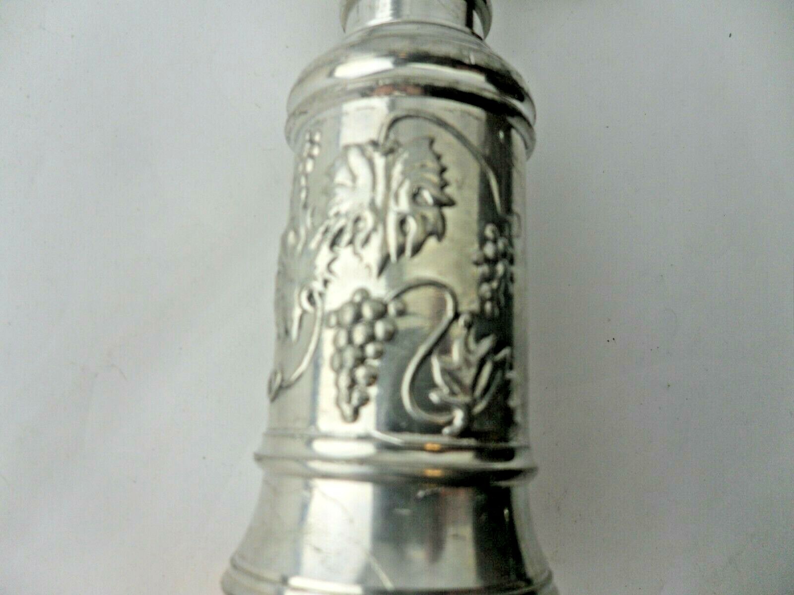 VINTAGE  HEAVY ITALIAN GUIDE SLIDES UP & DOWN WITH GRAPE VINE RAISED PATTERN