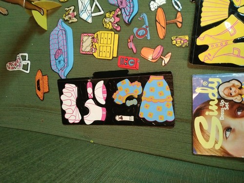Sindy Doll Colorforms Dress-Up Set from 1979 - with Booklet and extras