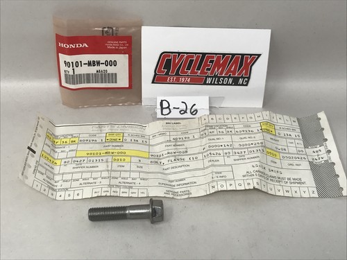 BOXセット HONDA “NOS”Flange Bolt (10X45) OEM: 90101-MBW-000 (B26) | eBay