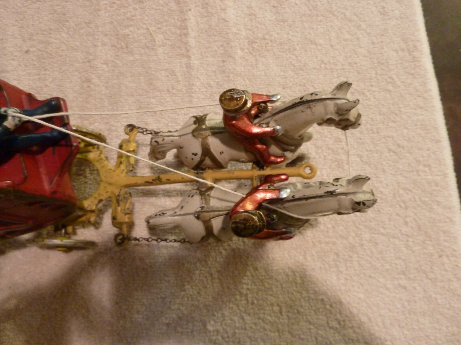 Kenton Overland Circus Band Cast Iron Horse Drawn Toy 1941