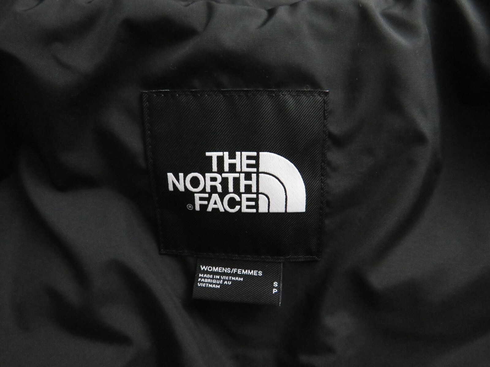 Pre-owned The North Face Womens  Gotham Mid Parka 550-down Winter Jacket Hooded - Black In Tnf Black / Tnf White Logo