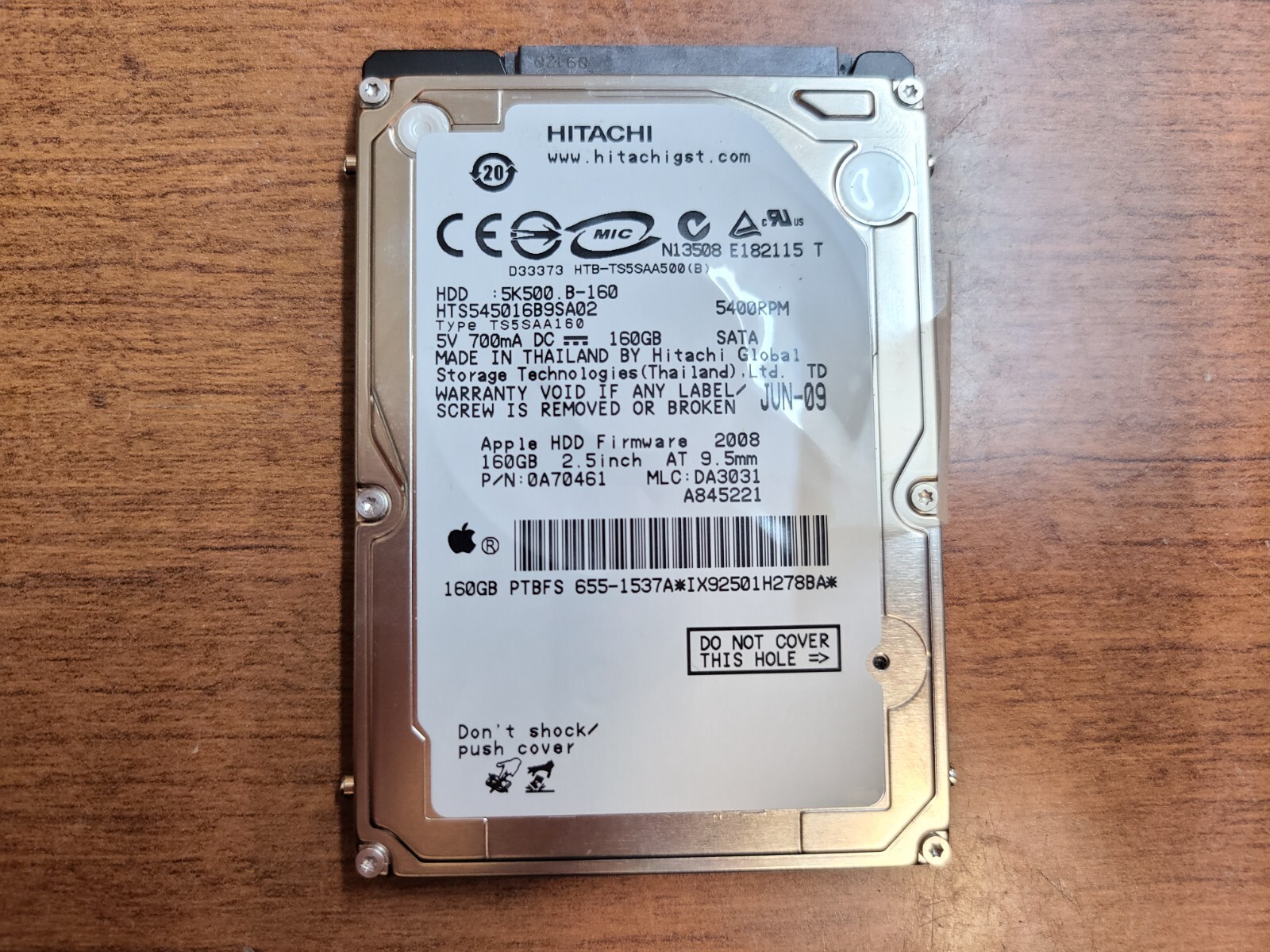 Hitachi HTS542516K9SA00 160GB Hard Drive [並行輸入品] Hitachi HTS541680J9SA00 - 80GB 5.4K SATA 2.5