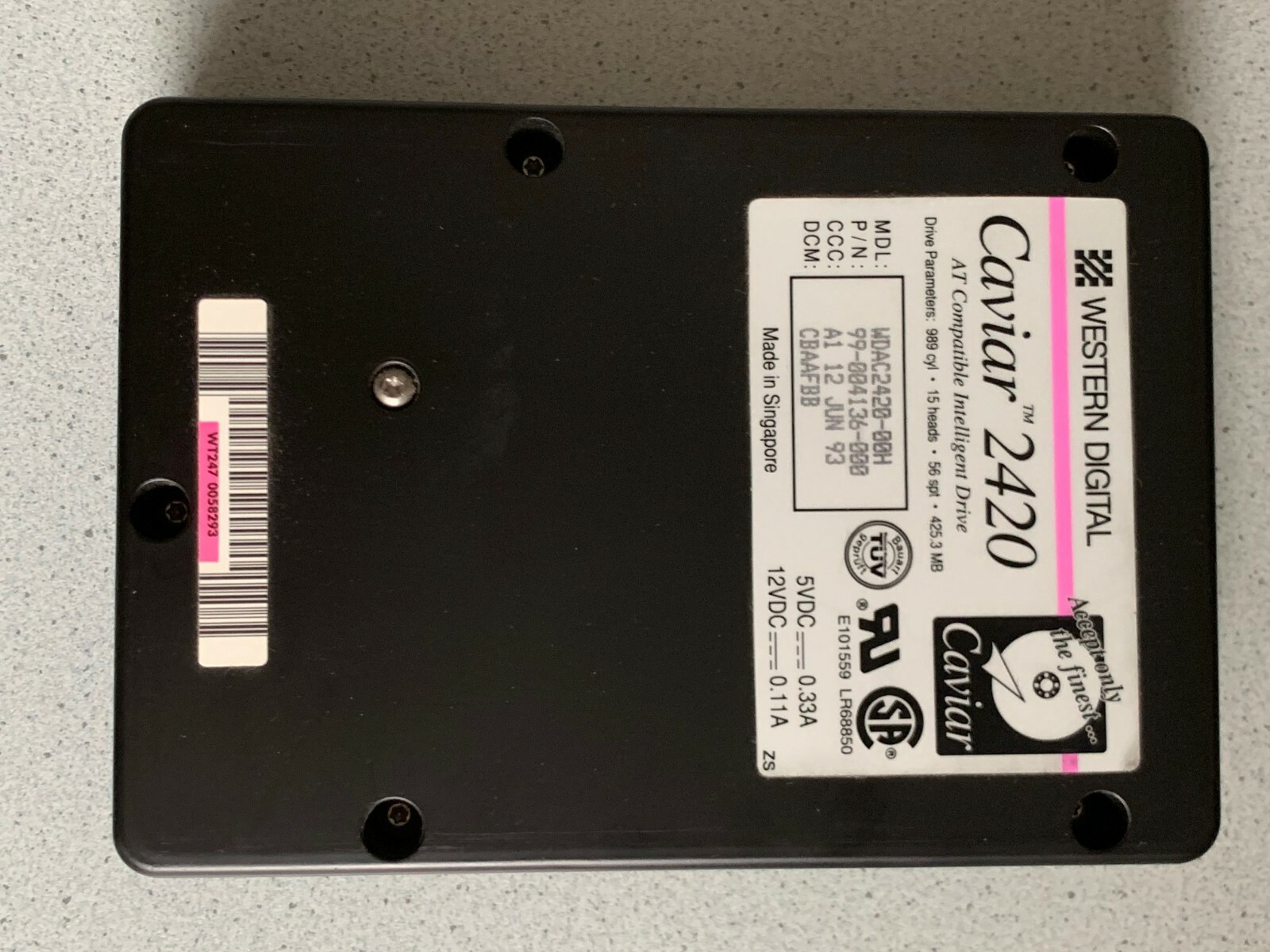 Western Digital Caviar 2420 WDAC2420-00H 425.3MB Ide Festplatte