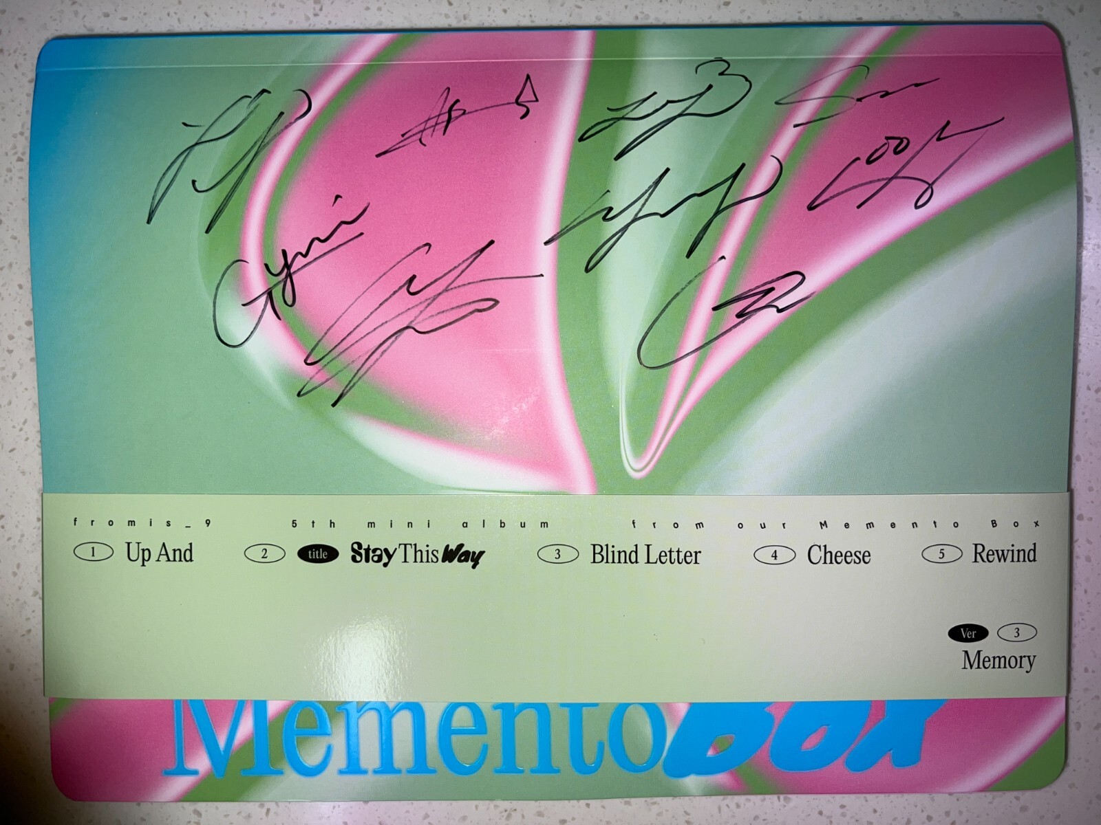 Fromis_9 [From Our Memento Box] All Member Autographed