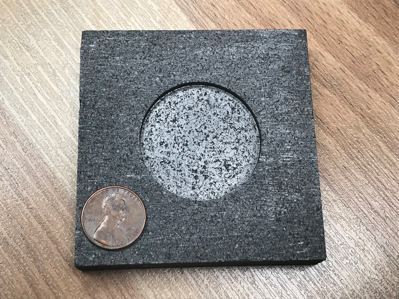 1 oz Round 39mm Generic - Silver Graphite Ingot Mold - Casting Melting Refining