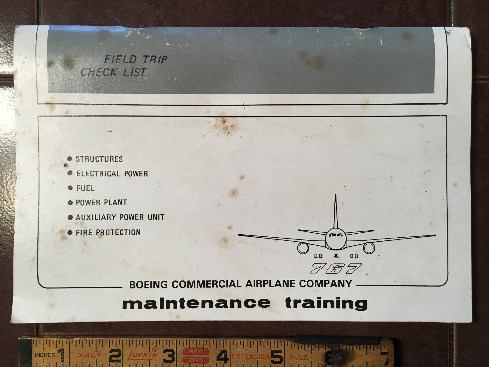 Boeing 767 Maintenance Training 