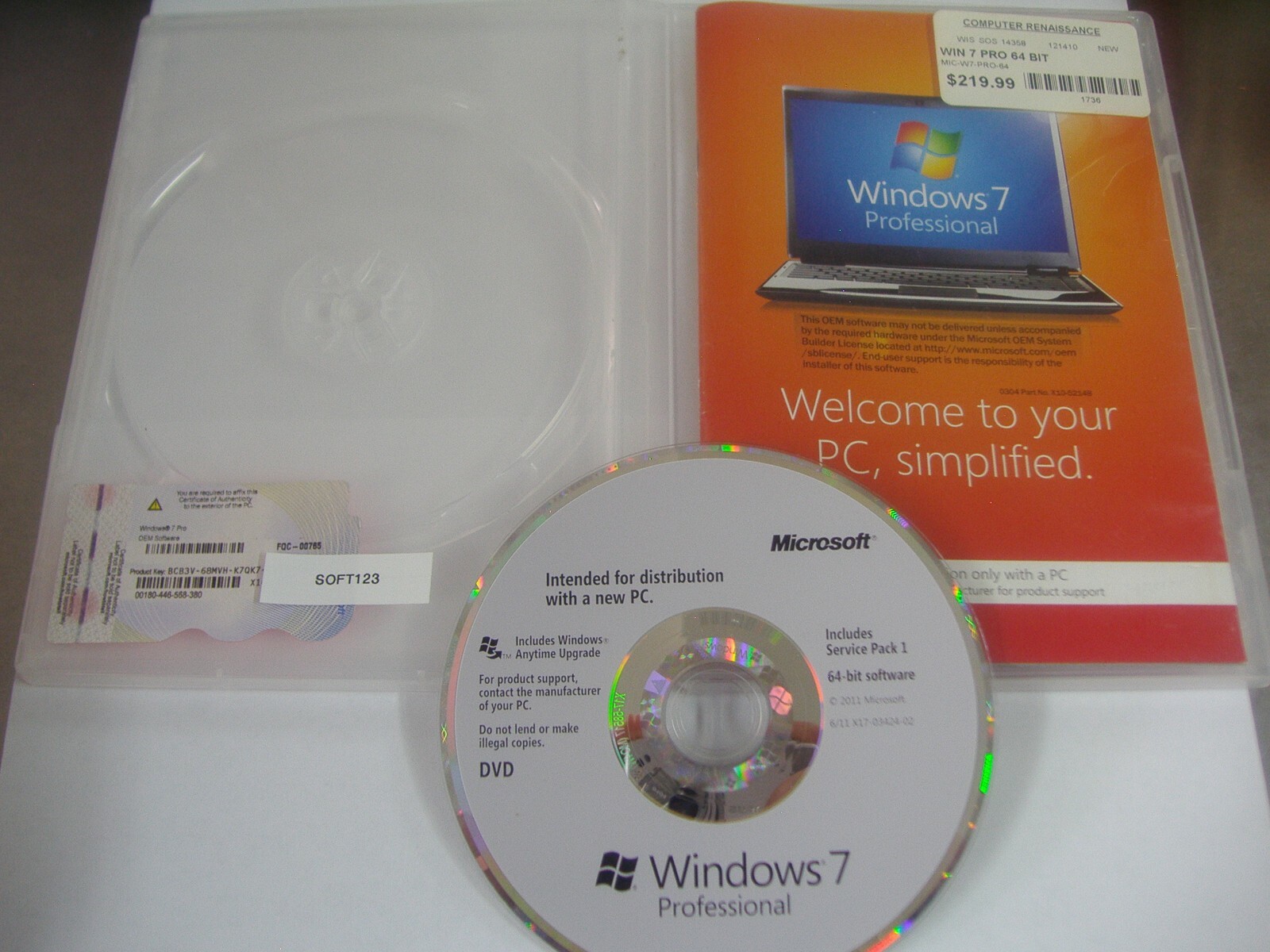 Windows 7 Professional アップグレード DVD Microsoft Corporation Windows 7 Professional アップグレード