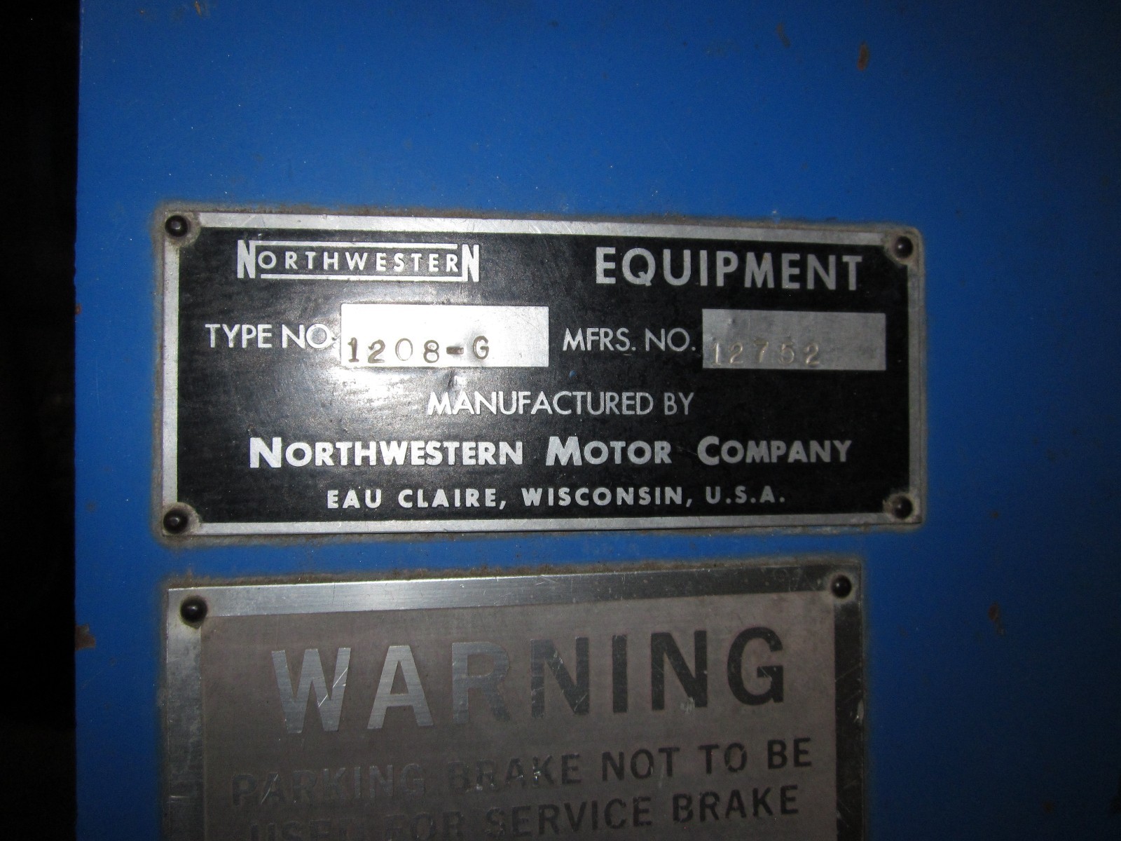 Northwestern Aircraft Tug Push Back Tractor / Model 1208-G / 7500 # DBP