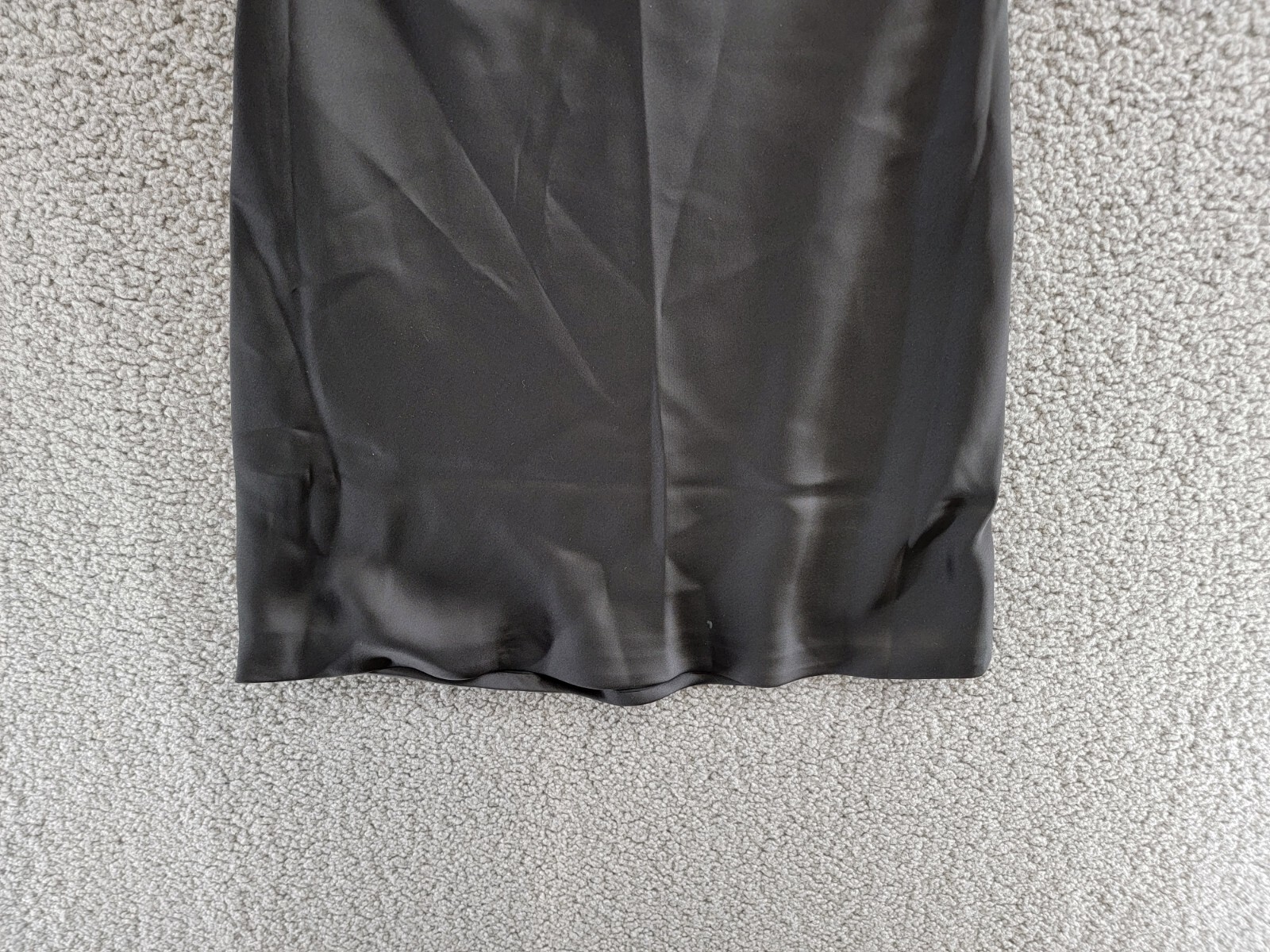 Norma Kamali Maria Cowl Neck Mini Dress Women's XS/34 Black Solid Sleeveless - Picture 4 of 16
