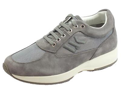 Lumberjack Raul SM01309-009 CD002 Lt Grey scarpe per uomo in nabuk e tessuto gri