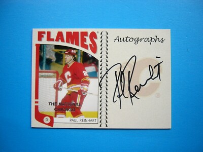 2004/05 IN THE GAME FRANCHISES CARD #A-PRE PAUL REINHART THC AUTO AUTOGRAPH ITG