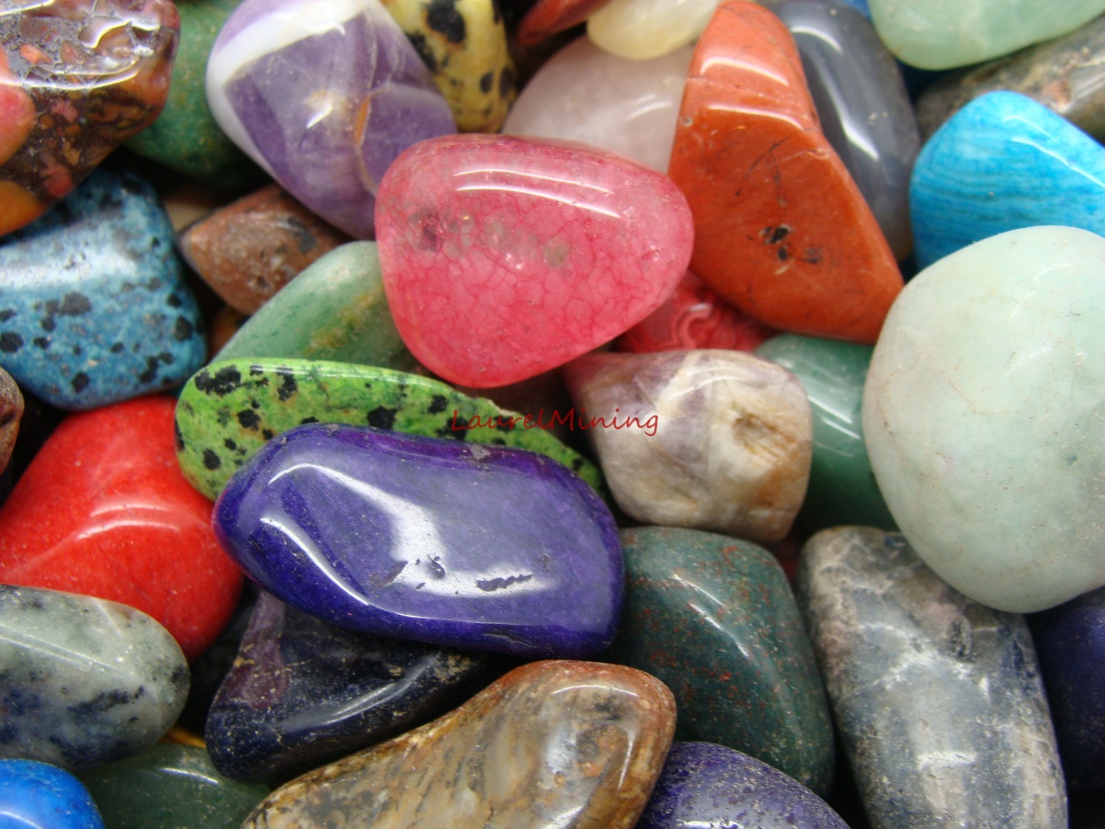 Size 6 XLarge Tumbled Polished Gemstones 2000 Carats Lots