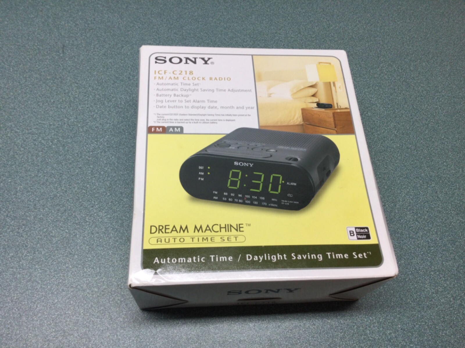Sony ICFC218 Dream Machine AM/FM Clock Radio AUTO TIME SET DAYLIGHT
