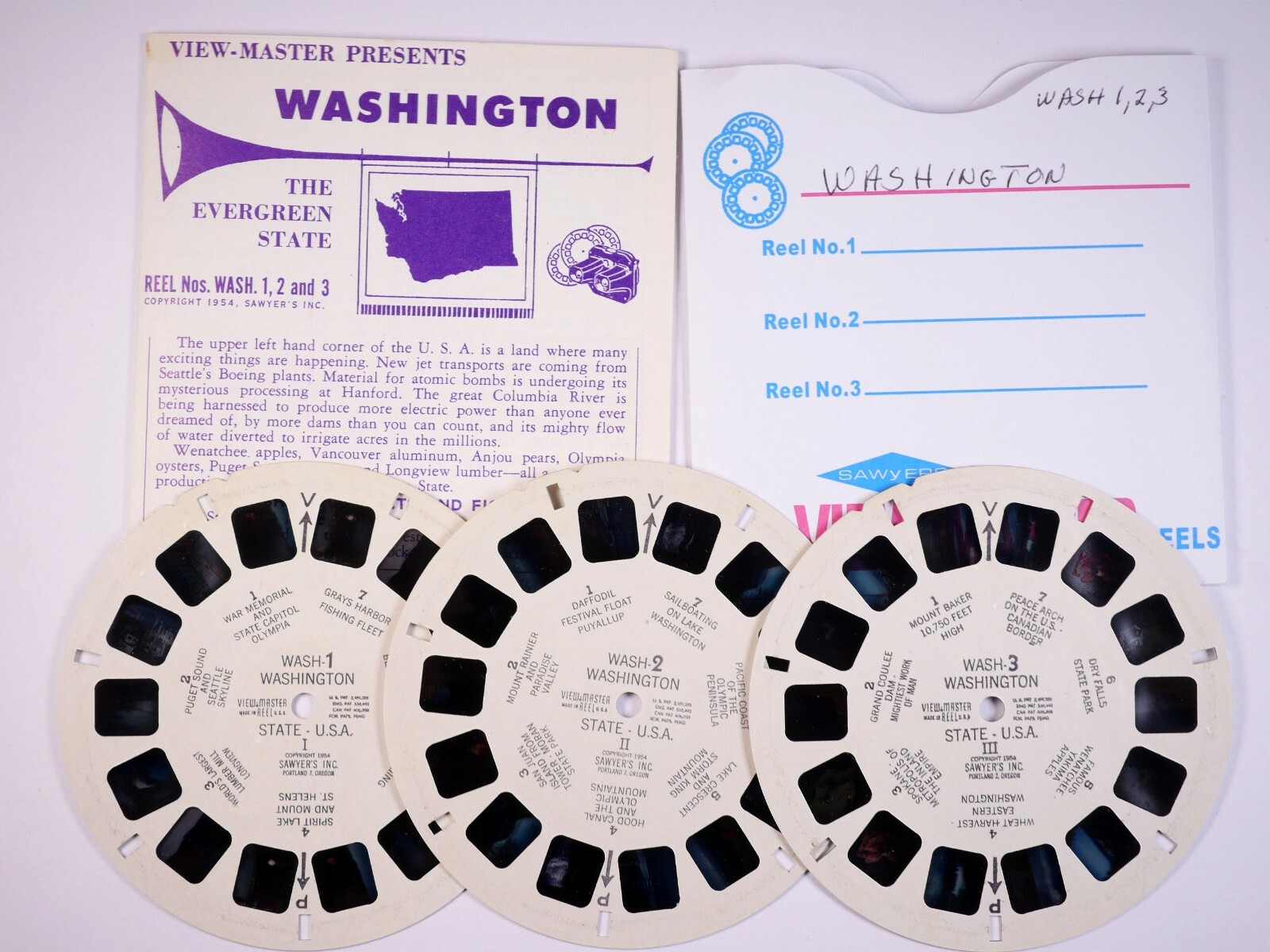 View-Master - Washington 3 reels &booklet only WASH (1-3
