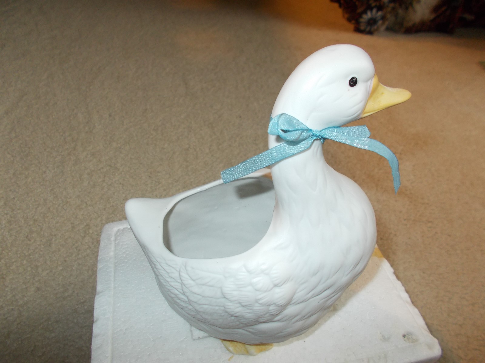 HOMCO GOOSE PLANTER NIB