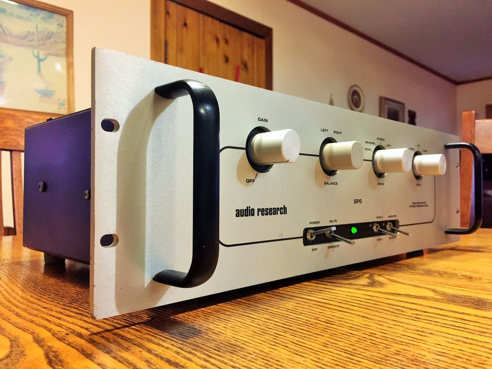Audio Research SP-9 MKI Stereo Tube Preamp w/phono Silver+Tesla ECC88