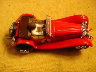 Vintage Jaguar SS-100 slot car 1/32 offered by MTH