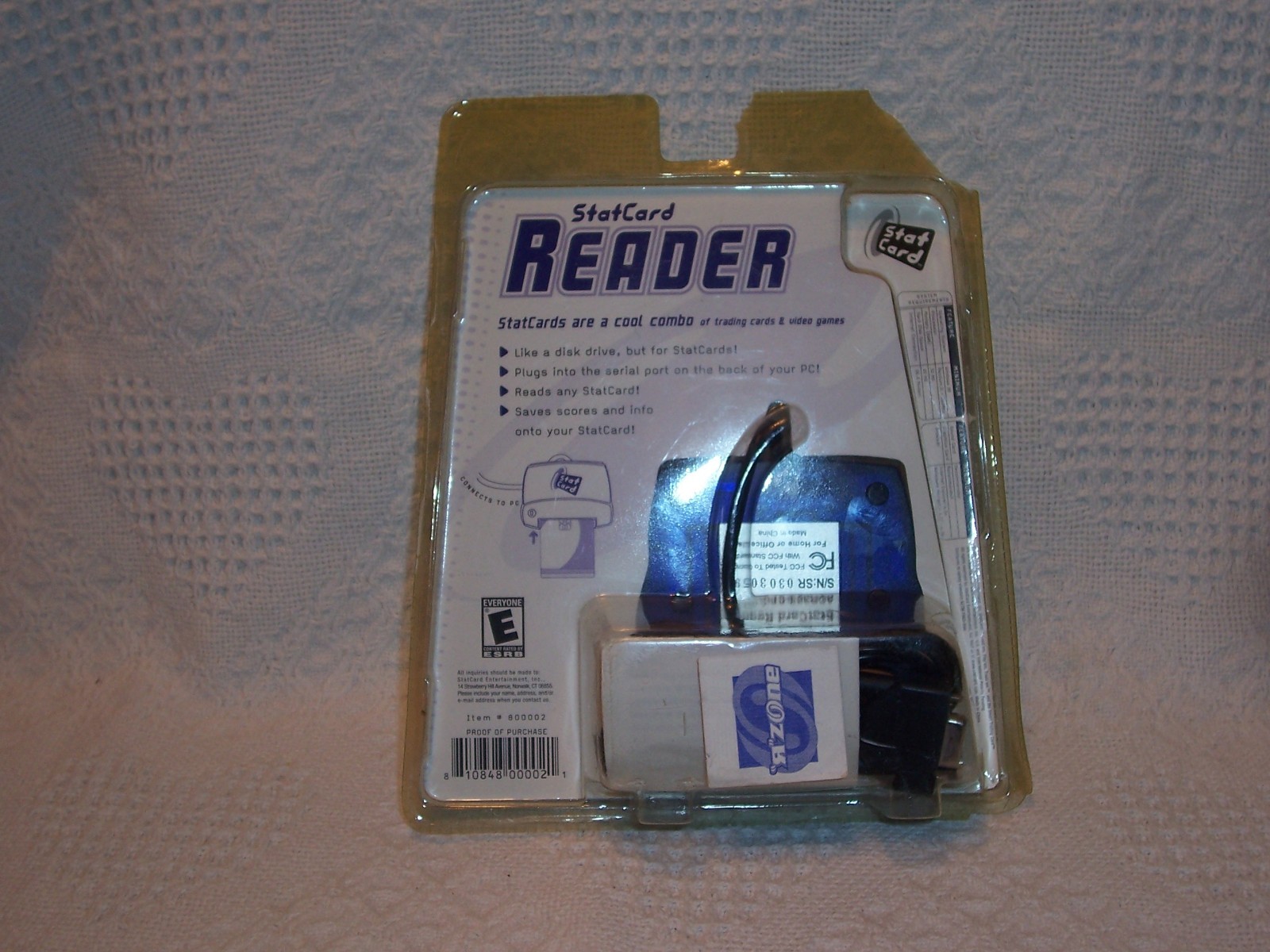 (916)   Rare Vintage 2001 PC Statcard Entertainment, Inc Statcard Reader