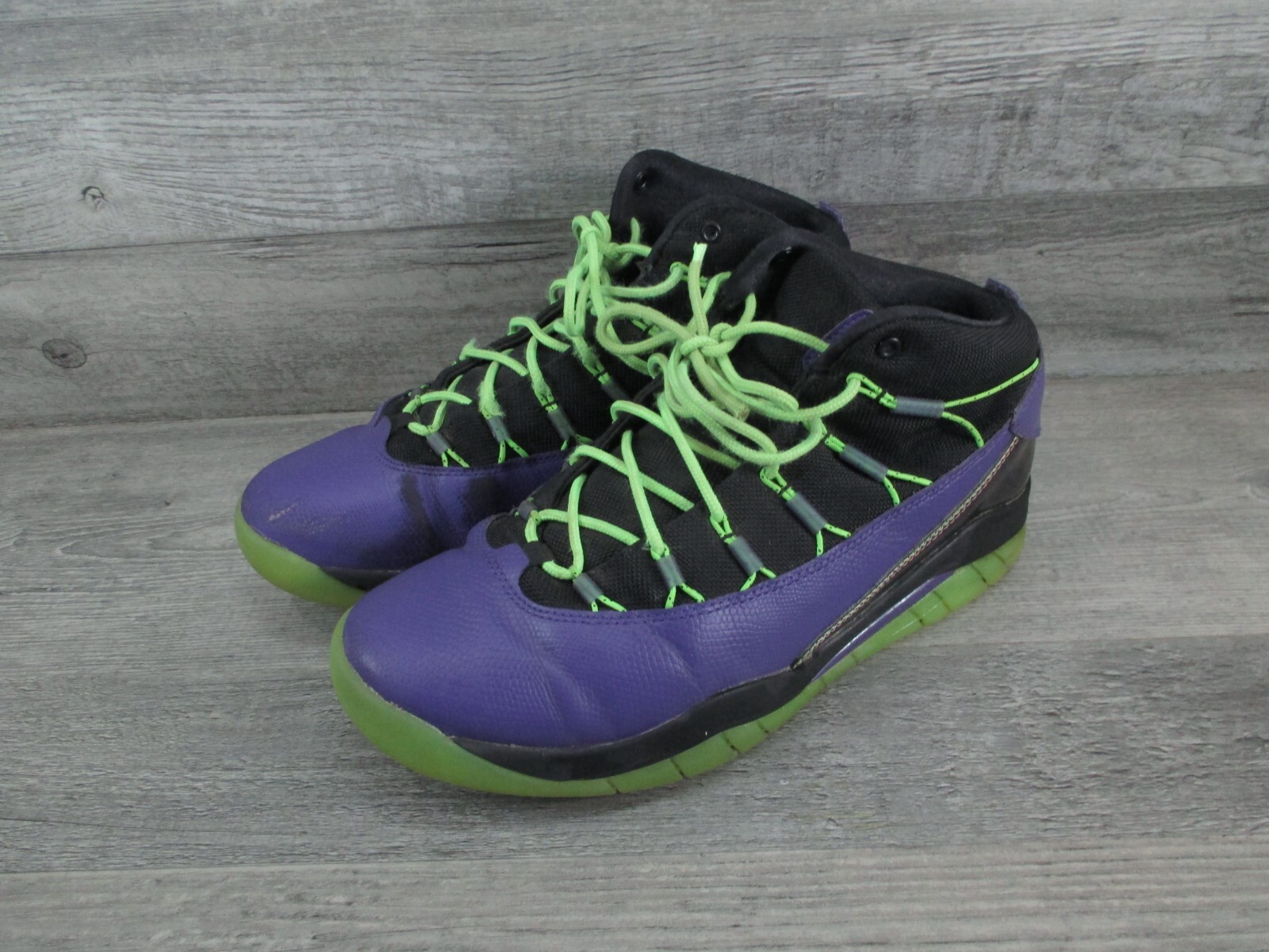 Nike 616846-018 Mens Size 9 Purple Black Green Jordan Prime