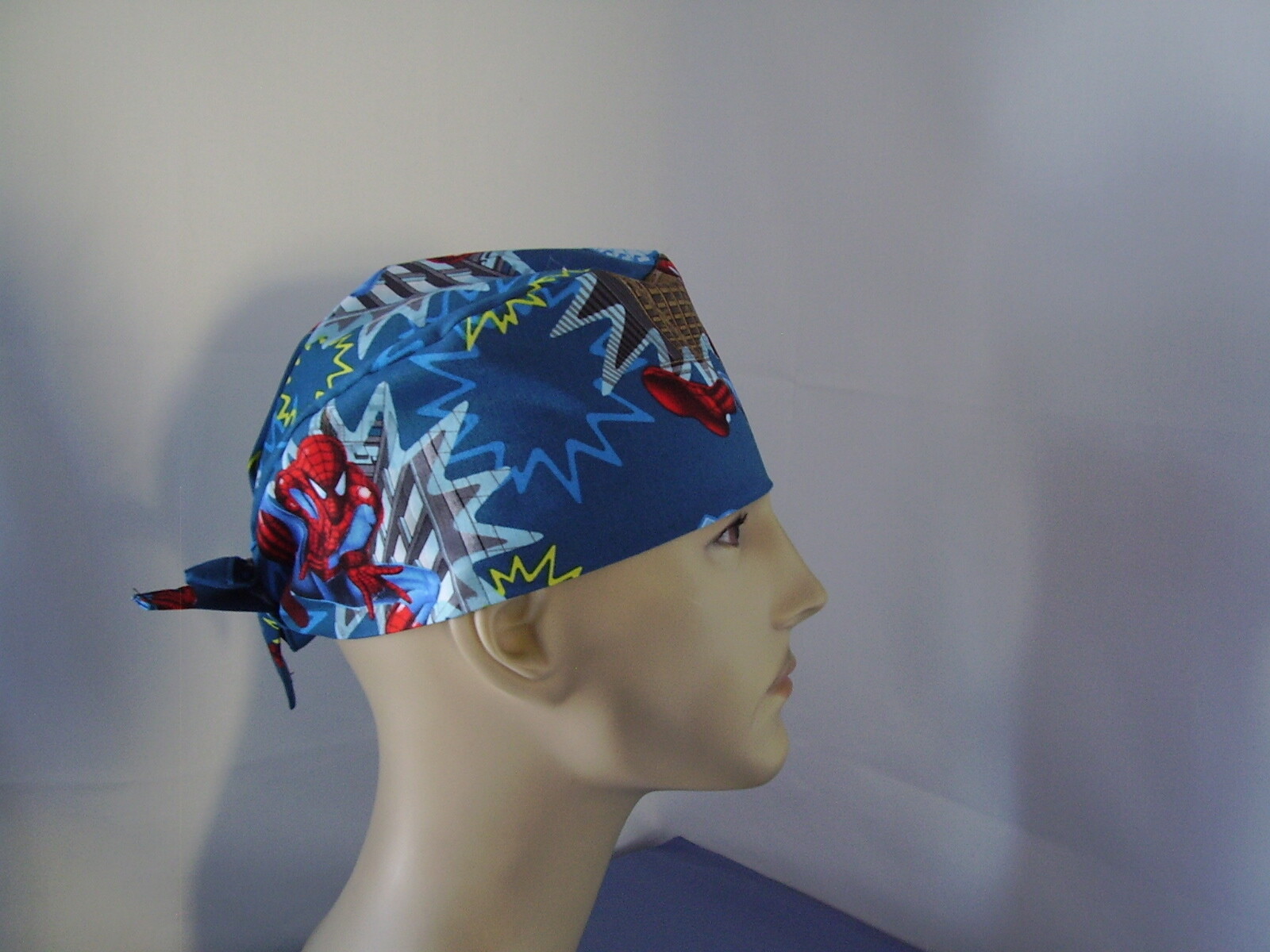 Scrub Hat Surgical Tieback Cap - Spiderman - One size