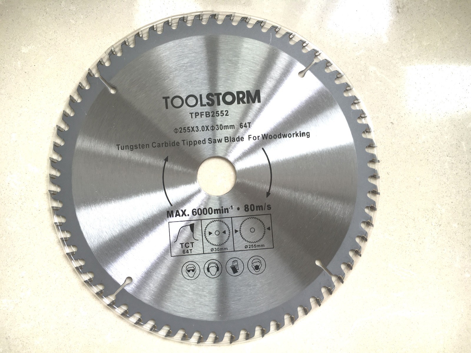 2X MITRE SAW TABLE SAW BLADE 255MM 100T&60T FIT MAKITA,HITACHI,OZITO