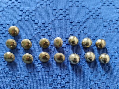 Bottoni In Metallo Nero Lucido A Cupola Con Occhielli Per Giacca - Foto 10