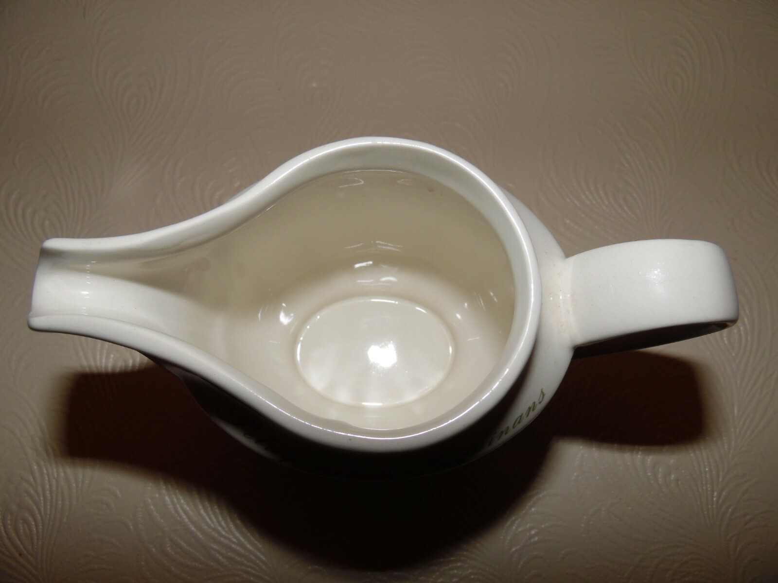 6 Oz  Secret Gardens White Porcelain Creamer by Churchill of England Pelagonium