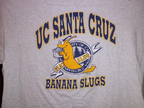 Vintage 1997 90s UC Santa Cruz Banana Slugs T Shirt Tee XL Pulp Fiction  Movie