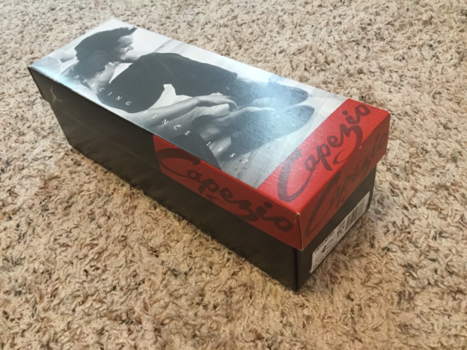 NEW Capezio Black Leather Stretch Jazz Dance Shoes Size 8 M In Box