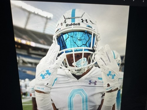 アメリカンフットボール UNDER ARMOUR - Under Armour Visor Saints Mirror Under Armour Football Helmet Visor Eye Shield All American