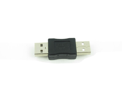 1 Pack USB 2.0 A Male to USB A Male Adapter Converter Extender Coupler