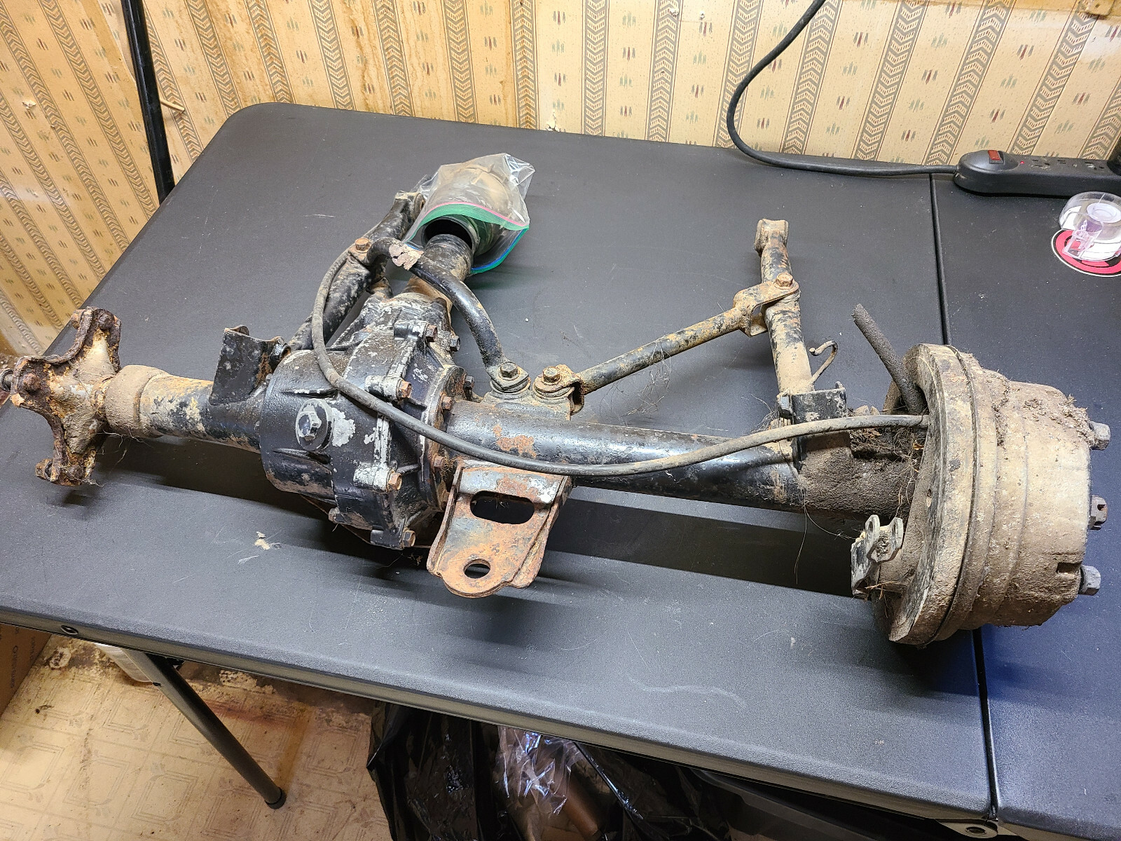 Kawasaki Bayou 220 Complete Rear End Swingarm Differential