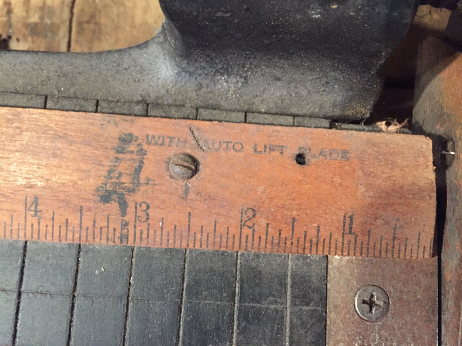 Antique Milton Bradley Paper Cutter 16'' Guillotine Shear Springfield Mass BLACK