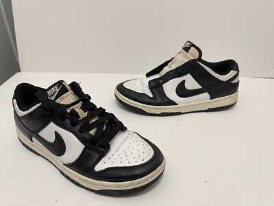 WORN OG Nike Dunk Panda Low Casual Sneaker Shoes Black White DD1391-100 RETRO 7