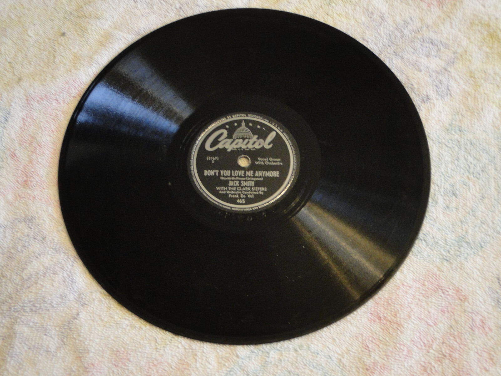 1947 Jack Smith - CAPITOL RECORDS 78 RPM 10