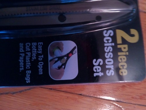 Super Steel Brand 2(two)-piece Scissors Set - 1 Multi-purpose, 1 Heavy Duty